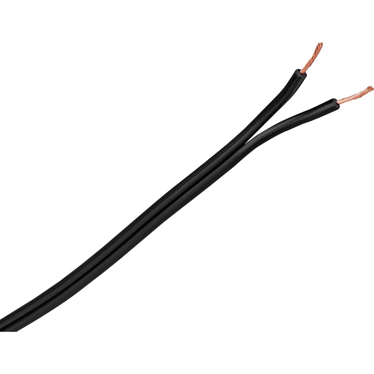 JSC Zip / Lamp Cord 18/2 SPT1 Wire Black 100 ft.